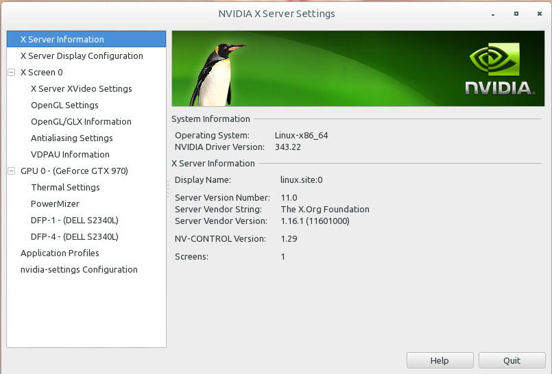 Nvidia-settings <>