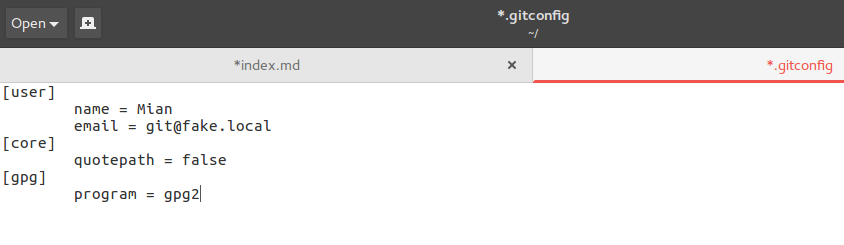 Git GPG2