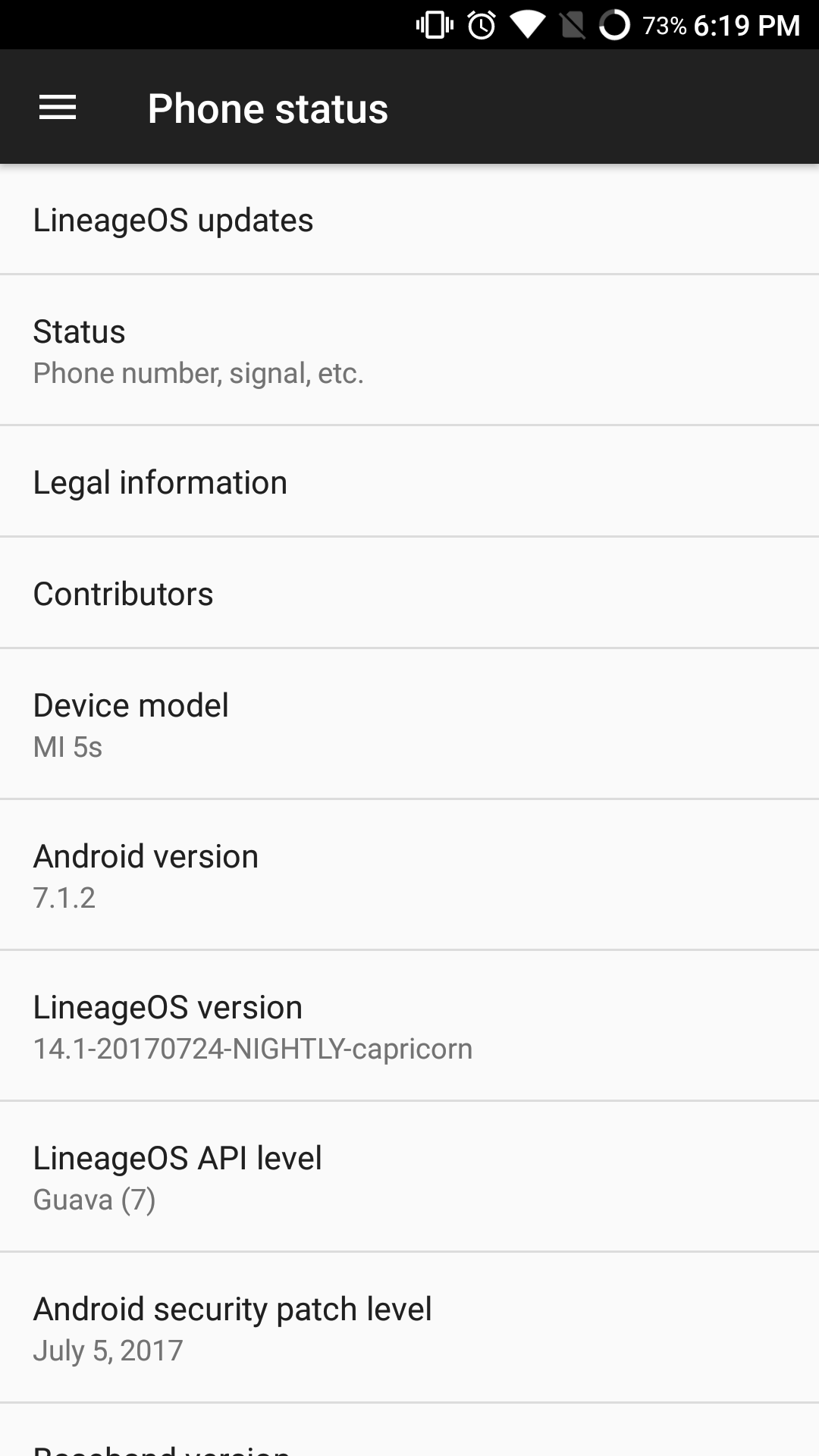 Lineage OS on Mi 5s